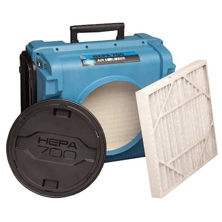 Portable Air Cleaner, 700 cfm, 875 sq ft MPN:125105