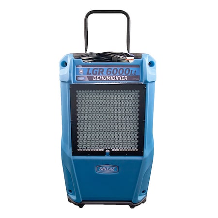 Portable Dehumidifier, Not Applicable, 20 in, Polyethylene Rotomolded, 115V AC MPN:LGR 6000Li