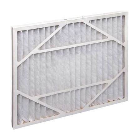 19x21x1 Pleated Air Filter, Non-Woven Media, MERV 8, 3.0 Micron, 12 PK MPN:125029