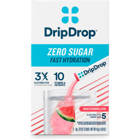 DripDrop® Electrolyte Hydration Powdered Drink Mix Watermelon 0.32 oz. 5/Box 12/Case 61759