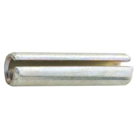 Slotted Spring Pin, 3/16 in Outside Dia, 7/16 in L, Steel, 250 PK MPN:SLTP1870437BT