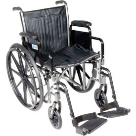 Silver Sport 2 Wheelchair Detachable Desk Arms Elevating Leg Rests 20