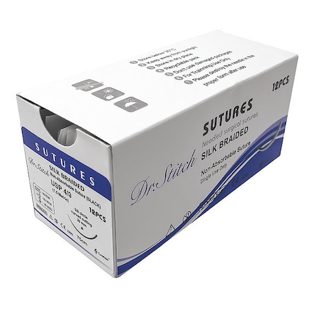 Training Sutures with Thread, Silk, 4/0 MPN:DS-0003