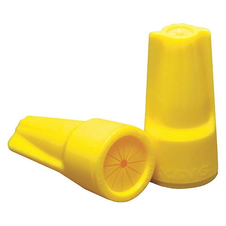 Twist-On Wire Connector, Yellow, 10 PK MPN:10444