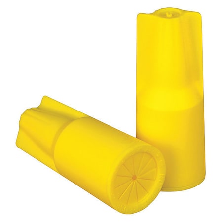 Twist-On Wire Connector, 6 AWG Max, Yellow, 600 V, 10 PK MPN:31556