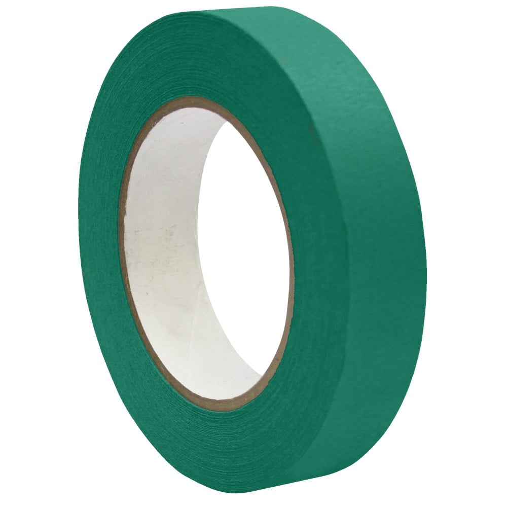 DSS Distributing Premium-Grade Masking Tape, 3in Core, 1in x 55 Yd., Green, Pack Of 6 MPN:DSS46165-6