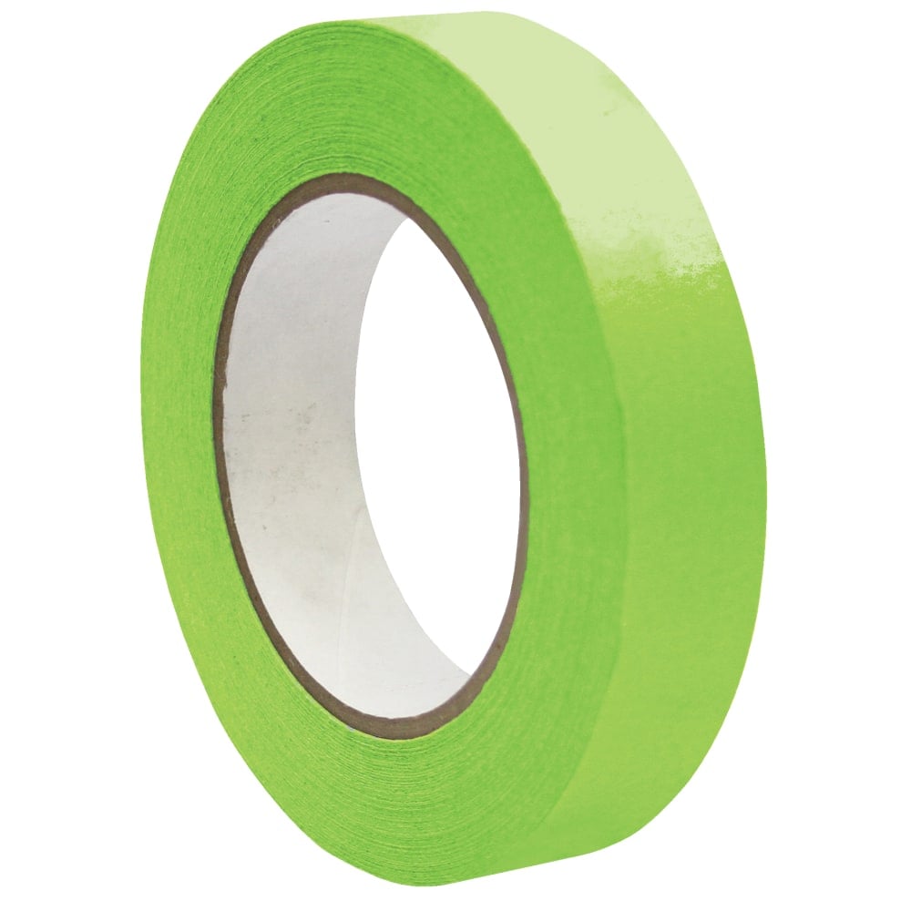 DSS Distributing Premium-Grade Masking Tape, 3in Core, 1in x 55 Yd., Light Green, Pack Of 6 MPN:DSS46166-6