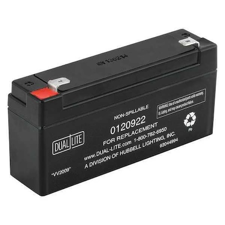 Battery, Lead Calcium, 6V, Flag Terminal MPN:0120922