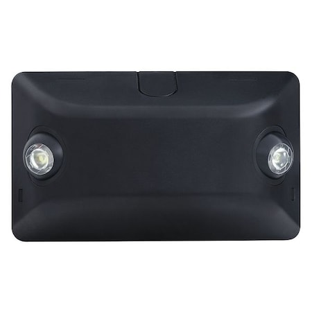 Led Emerg Unit Damplisted, Blk Fnsh, 2Head MPN:EV2DB
