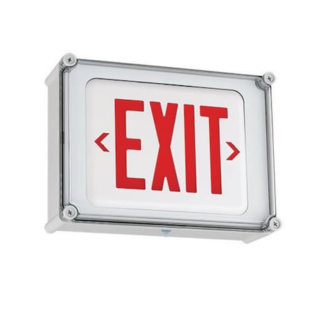 LED, Wet Location/NEMA, 4X, Exit Sign, Red MPN:EVE4XRW