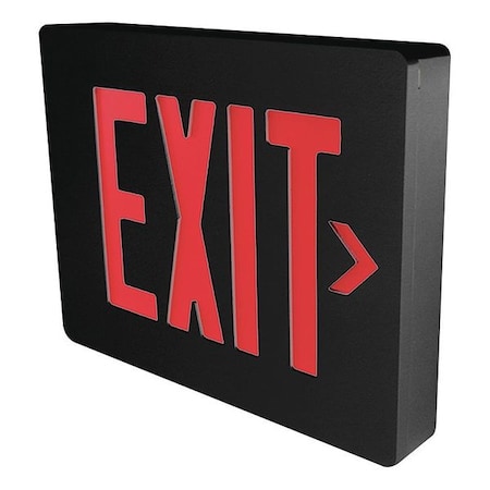 Exit Sign, Red Letters, Blk Hsng, Dbl Face MPN:SEDRBE
