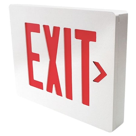 Exit Sign, Red Letters, Wht Hsng, Dubl Face MPN:SEDRWE