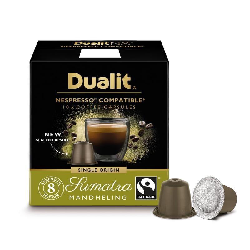 Dualit And Nespresso Compatible Coffee NX Pods, Sumatra Mandhling Espresso, Carton Of 60 MPN:15896