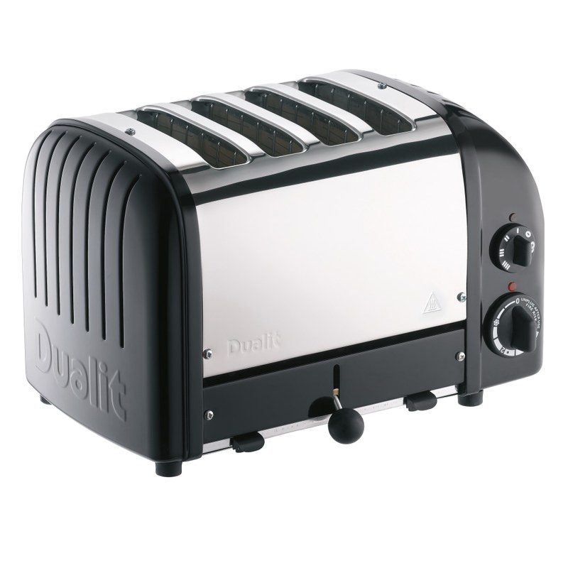 Dualit NewGen Extra-Wide-Slot Toaster, 4-Slice, Matte Black MPN:47155