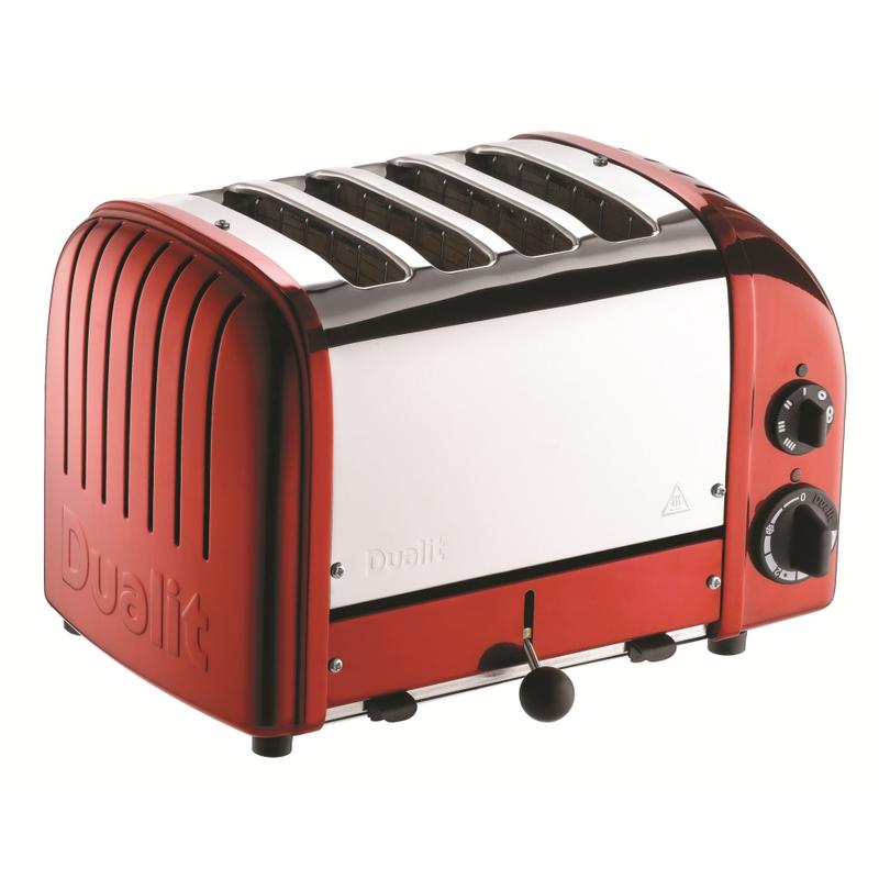 Dualit NewGen Extra-Wide Slot Toaster, 4-Slice, Apple Candy Red MPN:47171
