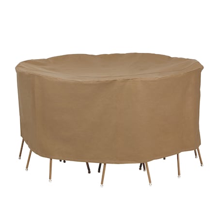 Essential Latte Patio Round Table Set Cover, 76