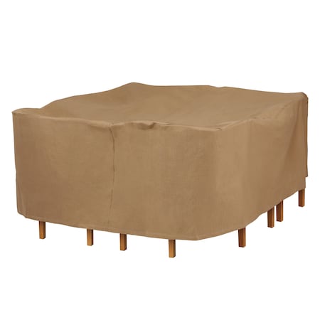 Essential Latte Patio Square Table Set Cover, 76