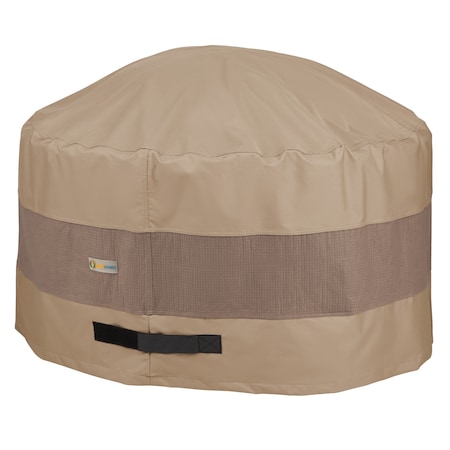 Elegant Swiss Coffee Patio Round Fire Pit Cover, 50