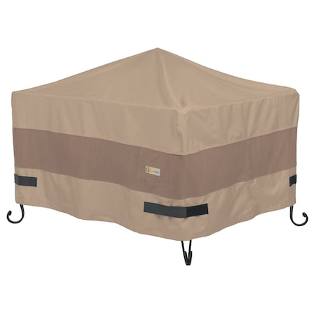Elegant Swiss Coffee Patio Square Fire Pit Cover, 32