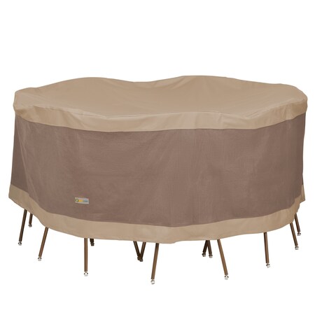 Elegant Swiss Coffee Patio Round Table Set Cover, 90