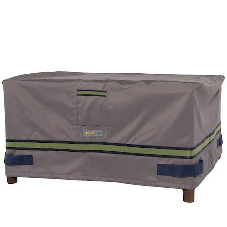 Soteria Grey RainProof Patio Square Ottoman Cover, 26