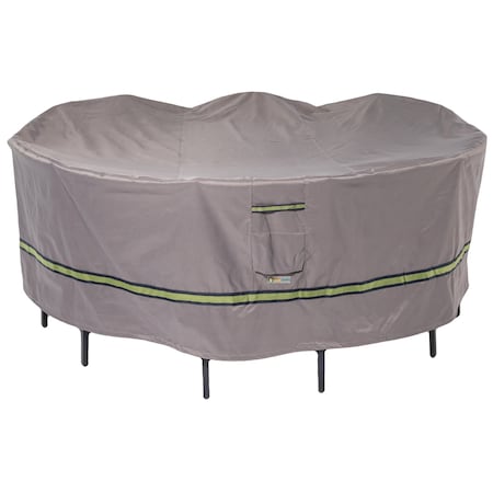 Soteria Grey RainProof Patio Round Table Set Cover, 76