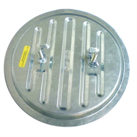 Duct Cleaner Access Door, 9 In., Round MPN:GRDCI8GA