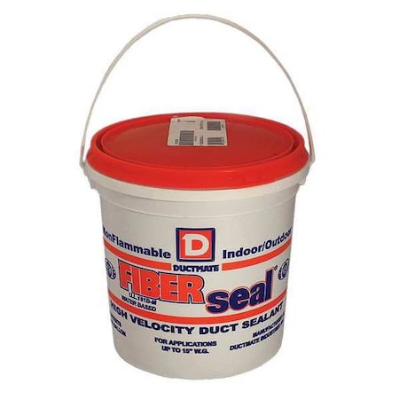 Acrylic Latex Sealant, 1 gal, Pail, Gray, Acrylic Latex Base, FIBERseal MPN:GRFIBERSEAL1