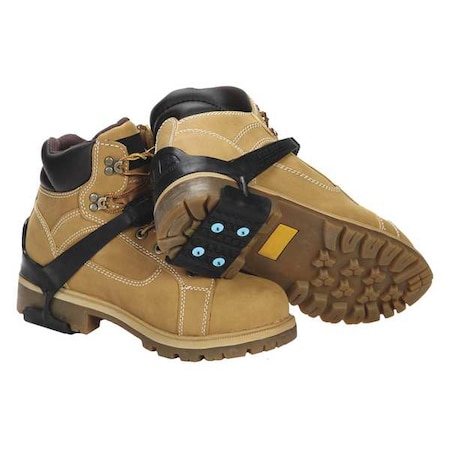 Traction Device, Heel Coverage, Pull-On, Tungsten Carbide, Stud, Fits Shoe Size Universal MPN:V3550470-O/S