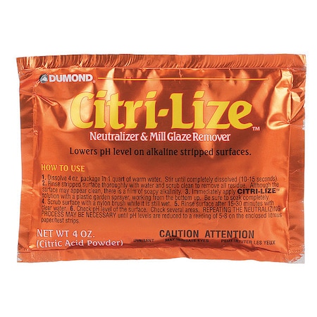 Citri-Lize Neutralizer and Mill Glaze Remover, 4 Ounce MPN:2031