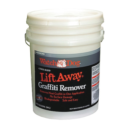Watch Dog Lift Away Soy-Based Smooth Surface Graffiti Remover, 5 Gallon MPN:8205