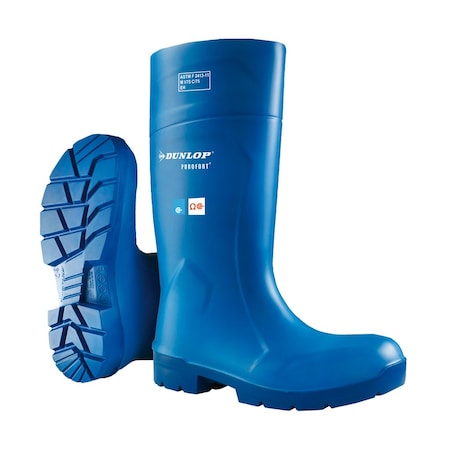 Unisex Tall Rubber Boots, Steel Toe, Blue, Men's 13, Women's 15 MPN:5163155