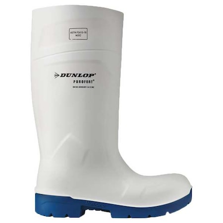 Unisex Tall Rubber Boots, Steel Toe, Blue, White, 15 MPN:6113155