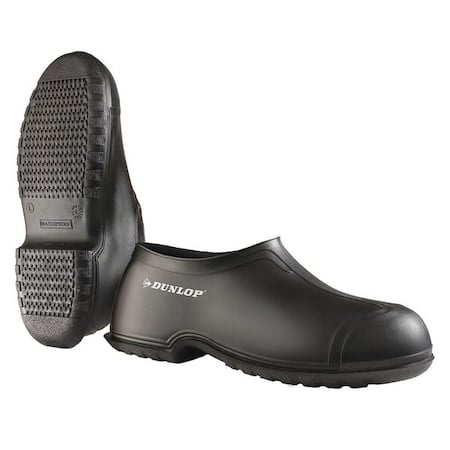 Overboot, MId-Calf, Cleated Sole, Button Tab Closure, PVC Upper, 10 in Boot Height, Black, S, PR MPN:8601000