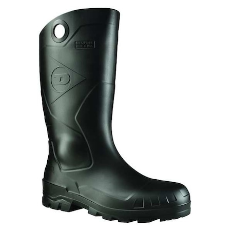 Chesapeake Steel Toe PVC Safety Boot, Waterproof, Defined Heel, Oil-Resistant Sole, Black, Size 6 MPN:8677633