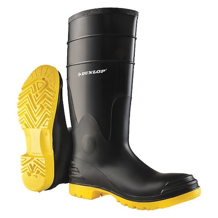 Men's Dunlop Rubber Boot, Steel Toe, 16