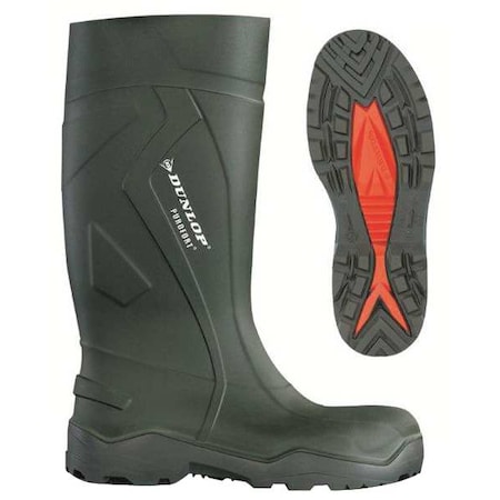Men's Dunlop Rubber Boot, Steel Toe, 13