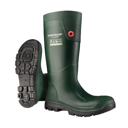 Rubber Boot, 4D, Knee, Black; Green, PR MPN:EG62E33.36