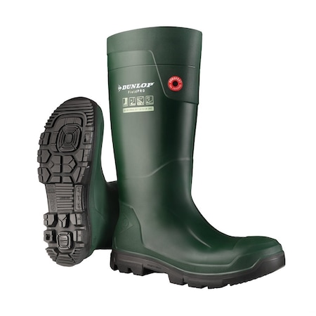 Rubber Boot, 13D, Knee, Black; Green, PR MPN:EG62E33.47