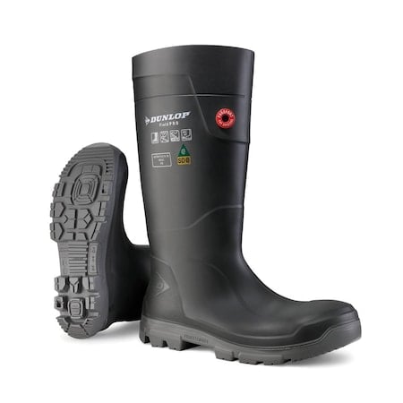Rubber Boots, 8D, Knee, Charcoal MPN:LJEJK01.08