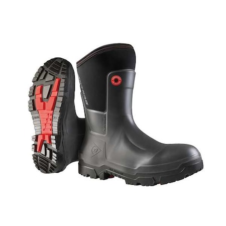 Unisex Craftsman Mid Rubber Boot, Plain Toe, Black, Men's 14, Women's 16 MPN:OD60A93.CH