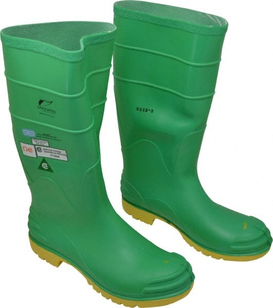 Work Shoe: Size 11, PVC, Steel Toe, Gumboot MPN:87012.11
