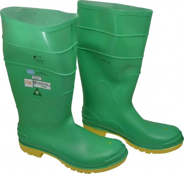 Work Shoe: Size 14, PVC, Steel Toe, Gumboot MPN:87012.14