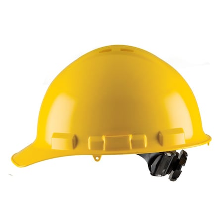 Hard Hat, Ratchet, 4 Point, Vented, Yellow MPN:H24R2V