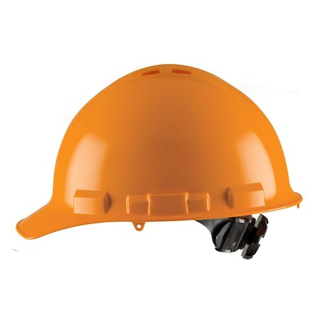 Hard Hat, Ratchet, 4 Point, Vented, Orange MPN:H24R3V