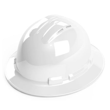Hard Hat, 4 Point, Vented, White MPN:H34R1V
