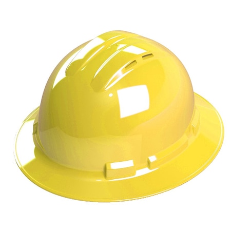 Hard Hat, 4 Point, Vented, Yellow MPN:H34R2V