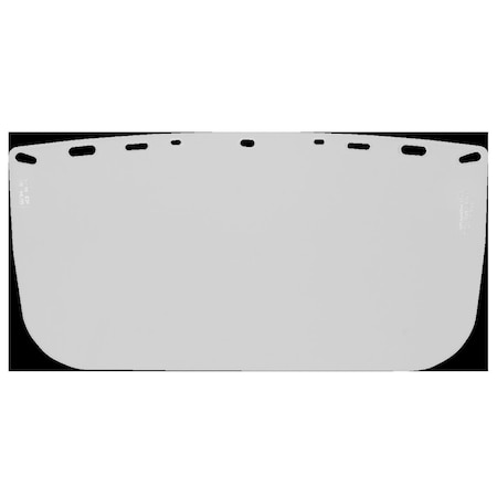Hard Hat Face Shield, Polyester, 8X15X40 MPN:HFS1