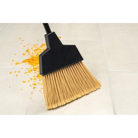 Duo-Sweep Flagged Angled Broom with Hood, 6 in L Bristles, 48