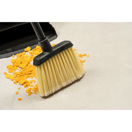 Duo-Sweep Flagged Angled Broom Head, 6 in L Bristles, Handle Not Included L Handle MPN:4686700
